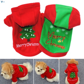 Yyhi* ropa de perro para mascotas sudadera con capucha estilo navidad con capucha espesar caliente para invierno