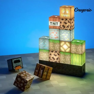 [Gregorio] Minecraft Paladone bloque de construcción luz DIY juguete mercancía regalo recuerdo (1)