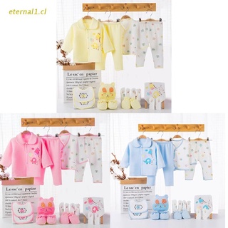 ETE 18pcs Newborn Baby Set Girl Boy Clothes Cotton Warm Infant Suit Outfits Pant Bib