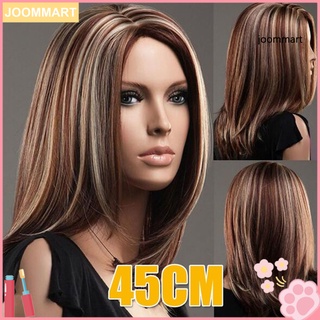 [Jm] peluca larga recta Central de Color degradado/peluca de fiesta para mujeres