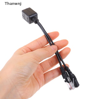 [Thanwnj] 1set POE Cable Passive Power Over Ethernet Adapter Cable POE Splitter Injector FDX (1)