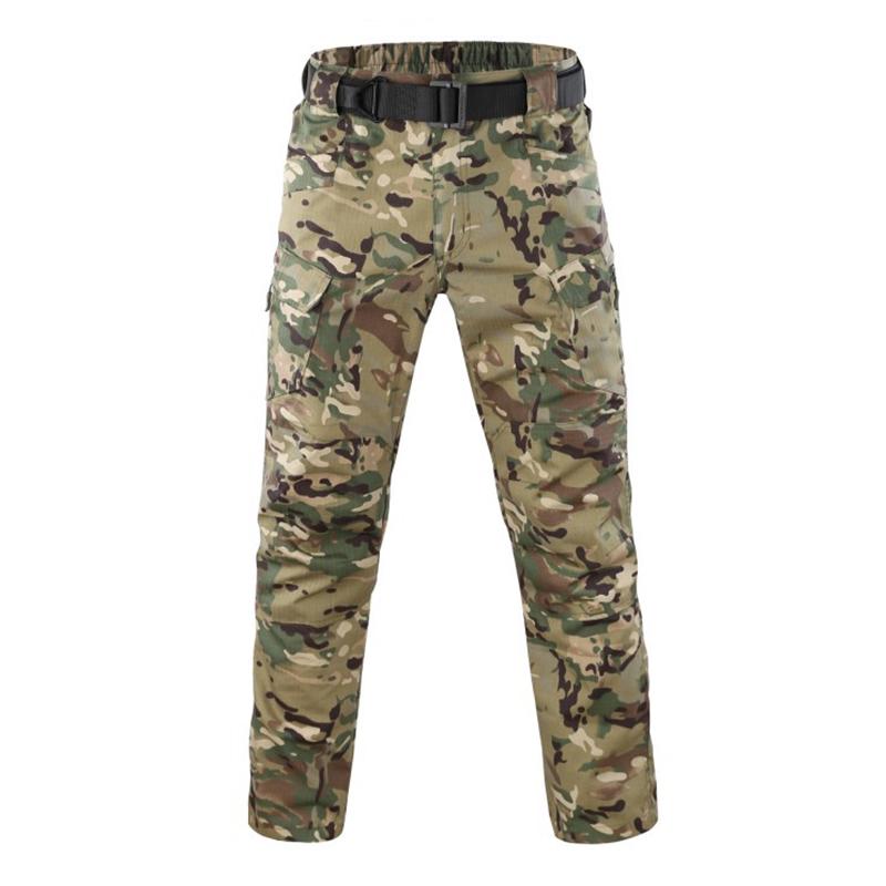 Mens M-5XL tamaño de secado rápido camuflaje pantalones de carga al aire libre táctico pantalones militares pantalones