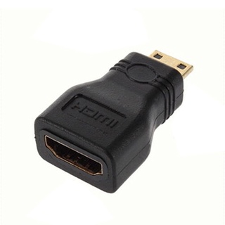 pstnormall 1 Pc 1080P HDTV Mini HDMI compatible macho tipo C A HDMI compatible hembra tipo A conector adaptador (2)