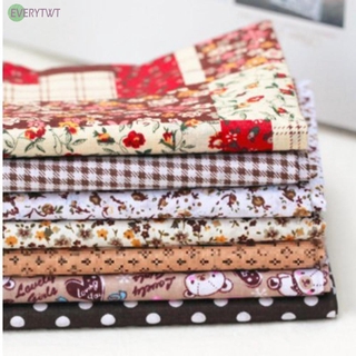 conjunto de tela de algodón floral patchwork hecho a mano ropa diy costura acolchado (9)