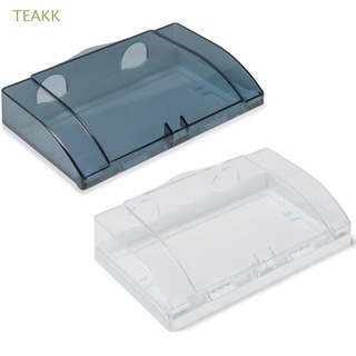 teakk suministros de baño protector de enchufe 86 tipo doble enchufe eléctrico cubierta de salpicaduras caja de salpicaduras transparente impermeable interruptor de salida de alimentación caja de protección