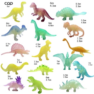 [cod] 16 unids/set luminoso jurásico noctilúcido dinosaurio juguetes brillan en la oscuridad dinosaurios caliente