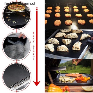 【lemon】 Reusable Non-stick BBQ Grill Mat Barbecue Baking Liners Teflon Kitchen Tool 【CL】