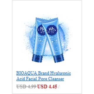 bioaqua limpiador facial hidratante control de aceite hidratante limpieza profunda cuidado de la piel producto de lavado facial 100g (9)