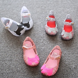 Ty Hollow Jelly zapatos de niños lindo y dulce gancho y bucle cierre de dedo del pie redondo (1)
