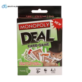 Enthusasm 1 caja De Cartas Monopoly Deal/juego De Cartas Para Adulto/suministros De fiesta Humano