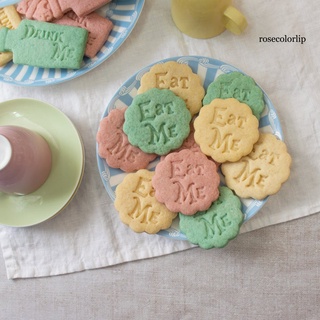 [HOB] Cortador de galletas con patrón de letras inglesas lindo plástico exquisito material de grado alimenticio molde de galletas para cocinar (9)