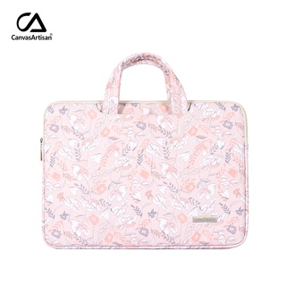 CanvasArtisan rosa patrón Floral portátil portátil bolsa impermeable cubierta Tablet funda funda para Macbook Air Pro 12 13 14 15 pulgadas