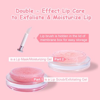 immetee reparación de labios máscara hidratante hidratante y desalinizante líneas de labios, exfoliante y anti-chaquetado exfoliante de labios combo 3