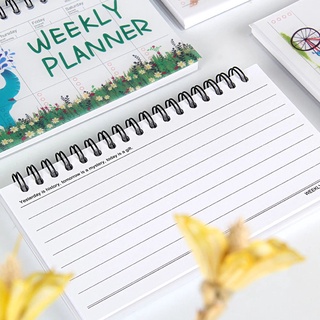 EXPEN1 Kawaii Planificador Diario Estacionario Agenda Organizador Cuaderno Horario Libro Semanal Suministros De Oficina Niños Regalo Escolares Bobina Mensual (6)