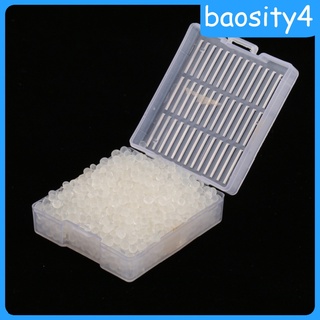 [baosity4] Gel de sílice desecante con bote reutilizable de plástico duro, color blanco