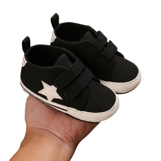 ♧Bv◑Zapatillas de deporte para bebé/niñas/antideslizante/suela suave/zapatos de cuna estrella/zapatos para Prewalker (3)