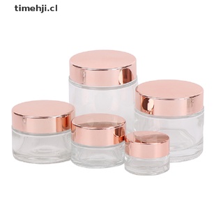 TIME 5-100g Empty Clear Glass Cream Jar Cosmetic Container Glass Bottle Cream Tool CL