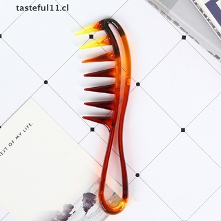 TAST Wide Tooth Shark Plastic Comb Curly Hair Salon Hairdressing Comb Massage CL