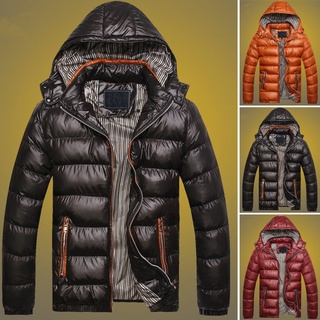 chaqueta/abrigo/chaqueta de invierno gruesa para hombre con capucha y cremallera impermeable cálida lisa/camuflada para hombre