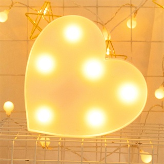 lámpara led con forma de corazón con luz nocturna para regalo/fiestas/corazón (5)