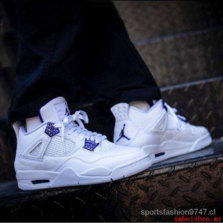 b1tD Fashion ShoesNlKEAJ Jordan 4 Retro Púrpura Metálico Deportes Zapatos De Baloncesto (2)