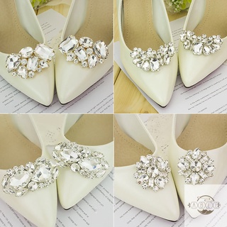 1 par de zapatos de novia de boda cips decoración zapato clip cristal encanto decoración accesorios
