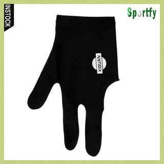 [NANA] Spandex billar taco guantes de billar mano izquierda tres dedos guante azul (8)