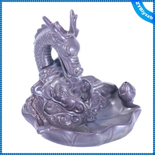 Quemador de incienso de cerámica, incienso de dragón, incensario budista