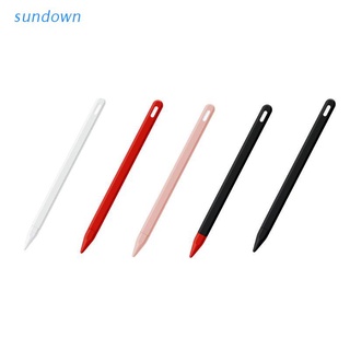 sun Elastic Protective Silicone Sleeve Grip Skin Cover Case for Pencil 2nd Generation Protective Sleeve iPencil 2 Grip Skin Cover Holder for iPad Pro 11 12.9inch 2018