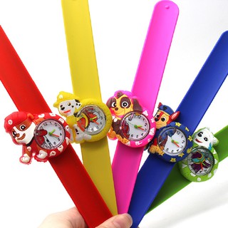 PAW PATROL Reloj de cuarzo con patrón de patrulla canina para niños, reloj analógico para niños y niñas (6)