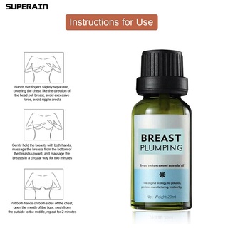 [bodycare] 20 ml de aceite de mama nutritivo de piel agrandar busto natural mejora de pecho masaje aceite esencial para mujer (7)