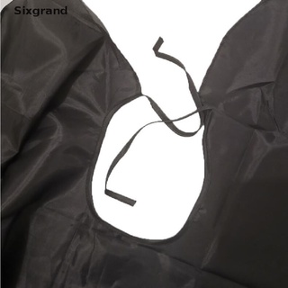 [sixgrand] delantal de aseo para adultos, unisex, color negro, capa