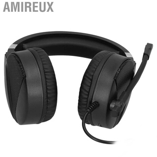 Amireux HXSJ F16 USB+ mm RGB - auriculares para juegos, micrófono para ordenador portátil, color negro