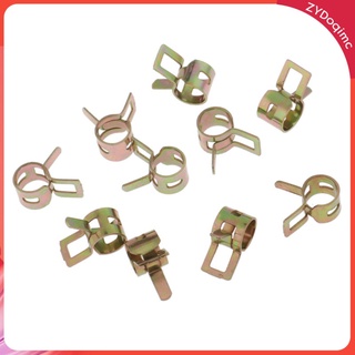 10Pcs Spring Clips Fuel Oil Water Hose Clip Pipe Tube Clamps Set, 8mm/0.31''