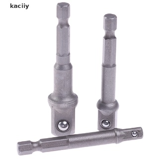 kaciiy adaptadores de enchufe de taladro de potencia 1/4 3/8 1/2" unidad de vástago hexagonal de 1/4" cl (9)