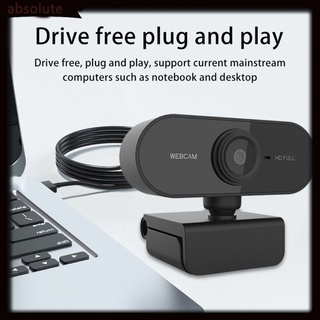 Cámara giratoria de 360 grados cámara de red de computadora 1080P HD USB cámara de conferencia en vivo en línea de la clase Webcam -absolute