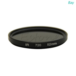 Bay 52mm Infrarrojo Infrarroja IR Pass X-Ray Lente Filtro 720nm 720 Vidrio Óptico