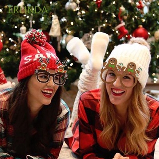 erlinda copo de nieve marco de fotos props fiesta gafas de papel decoraciones de navidad año nuevo alce muñeco de nieve regalos diadema niños gafas de navidad