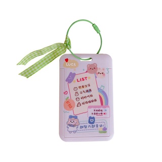 LANITA Animal Badge Holder Cartoon Bus Card Cover Card Holder Office School Ins style Bank Credit Card Name Tags Children Work Card Card Bag (7)