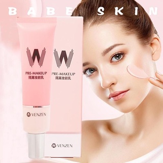 Hot VENZEN Maquillaje Cara Iluminar La Piel Lisa Invisible Poros Corrector Nuevo 30ml W Pore Primer Base Corea
