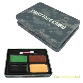 COMEE Premium Face Body Paint Oil Palette 4 Colors Oil-based Face Paint Kits Non-toxic