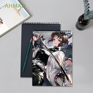 AHMAD Boy Demon Slayer Notebook Niños A4 Libro De Pintura Kimetsu No Yaiba Cuaderno De Bocetos Dibujo Regalo Anime Patrón Papelería Papel En Blanco Estudiante Nota (1)