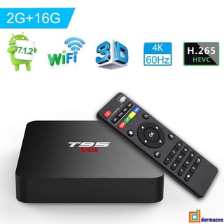 T95 S1 Smart TV BOX 2GB+16GB S905W Quad Core Android 7.1 2.4GHz WiFi 4K seabed