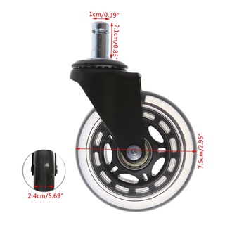 cc - ruedas universales de repuesto para silla de oficina (3 pulgadas, estilo pu) (7)