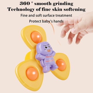 [bubble] 3 pzas juguetes/juguetes De baño giratorios para bebés con Ventosa 3 piezas (7)