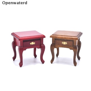 [Open] casa de muñecas miniatura muebles de madera mesita de noche mesita de noche gabinete