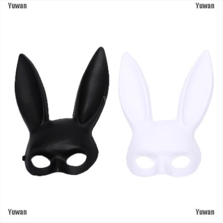 <yuwan> máscara de conejo de orejas largas de halloween disfraz de fiesta cosplay disfraz de mujer