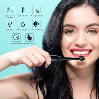 Cepillo de dientes eléctrico recargable ultra sonic sonic cepillos de dientes lavables electrónicos cepillo de dientes para adultos (5)