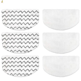 [New]6 Replacement Steam Mop Pads, Suitable for Bissell Powerfresh Steam Mop Pads, Compatible with 1940 1440 1544 Series