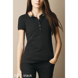 Burberry camiseta de polo de algodón sin mangas para mujer/camiseta top